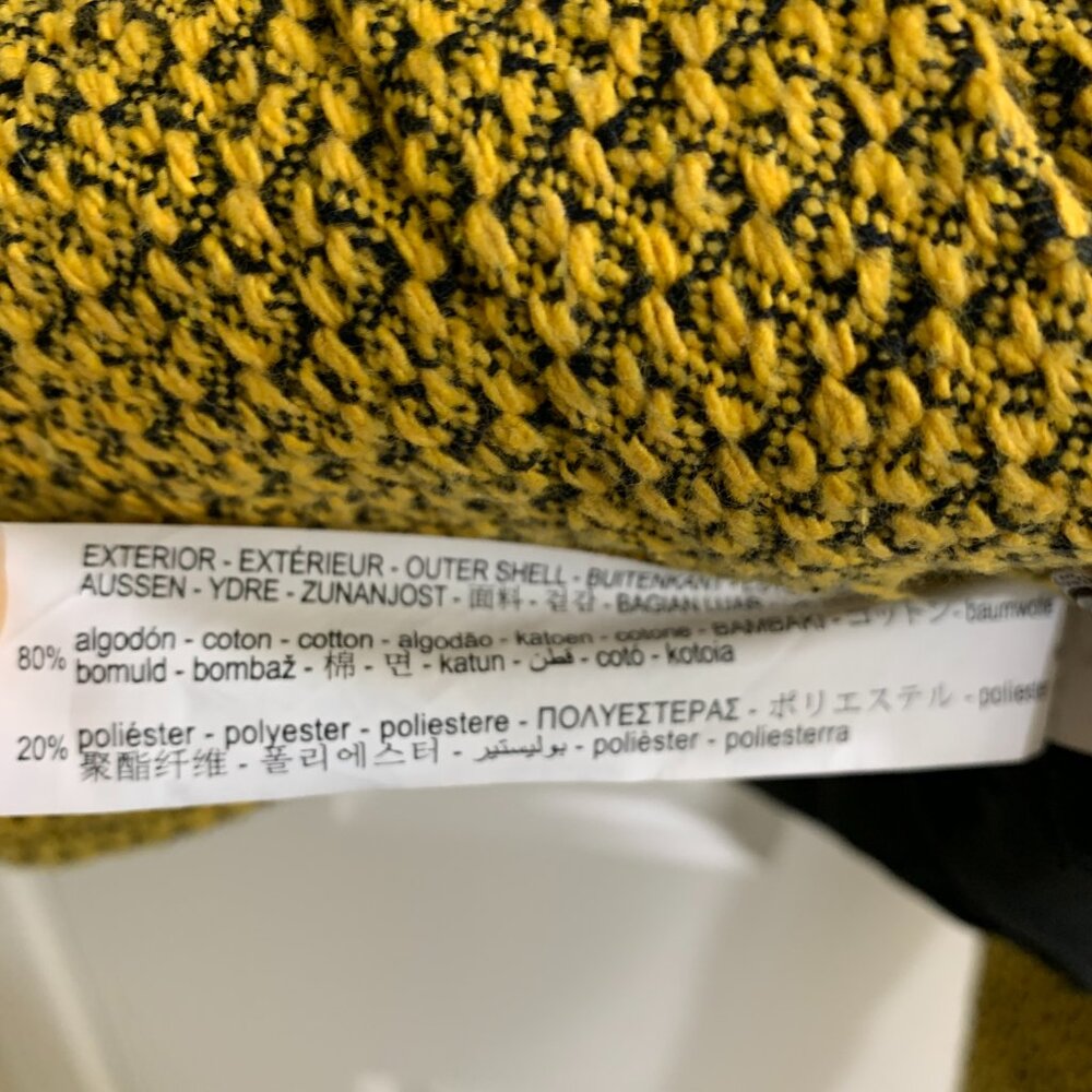 ZARA Women Tweed Blazer 2674/712, Yellow, Size S - Picture 4 of 7